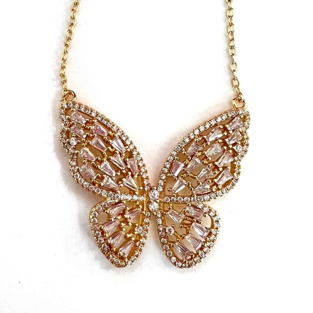Butterfly Gold Necklace