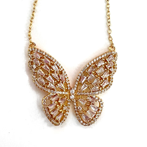 Butterfly Gold Necklace