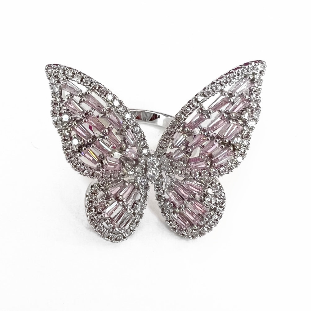 Silver Butterfly Ring