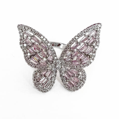 Silver Butterfly Ring